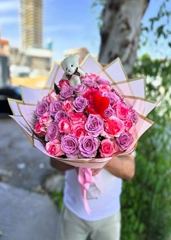 Bostanlı renkli güller